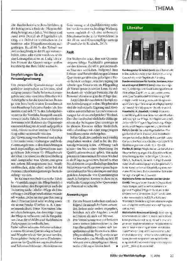 Vorschauseite 3: Fachkräftesicherung durch Quereinsteiger