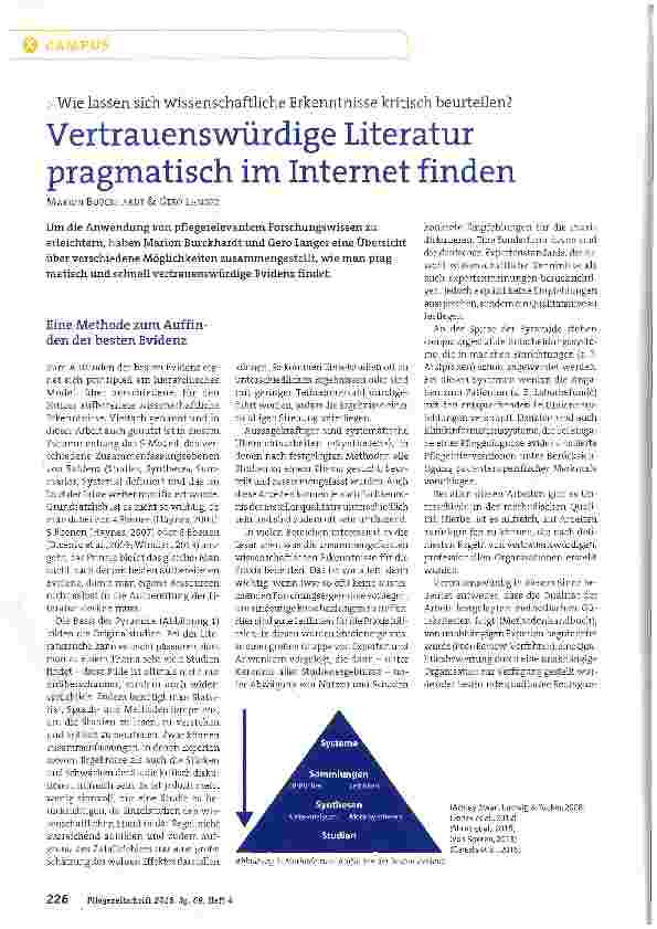 Vorschauseite 1: Vertrauenswürdige Literatur pragmatisch im Internet finden
