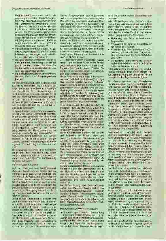 Vorschauseite 6: Lärm im Krankenhaus