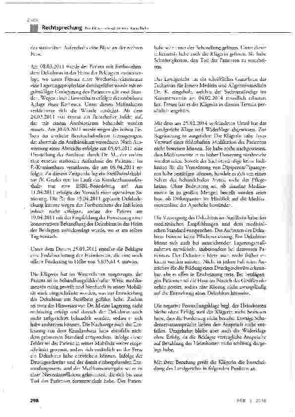 Vorschauseite 3: Dekubitus - kein voll beherrschbares Risiko