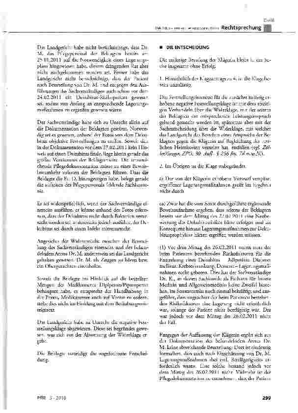 Vorschauseite 4: Dekubitus - kein voll beherrschbares Risiko