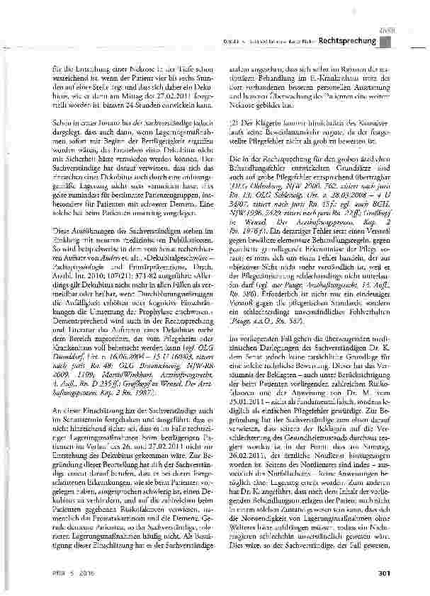 Vorschauseite 6: Dekubitus - kein voll beherrschbares Risiko