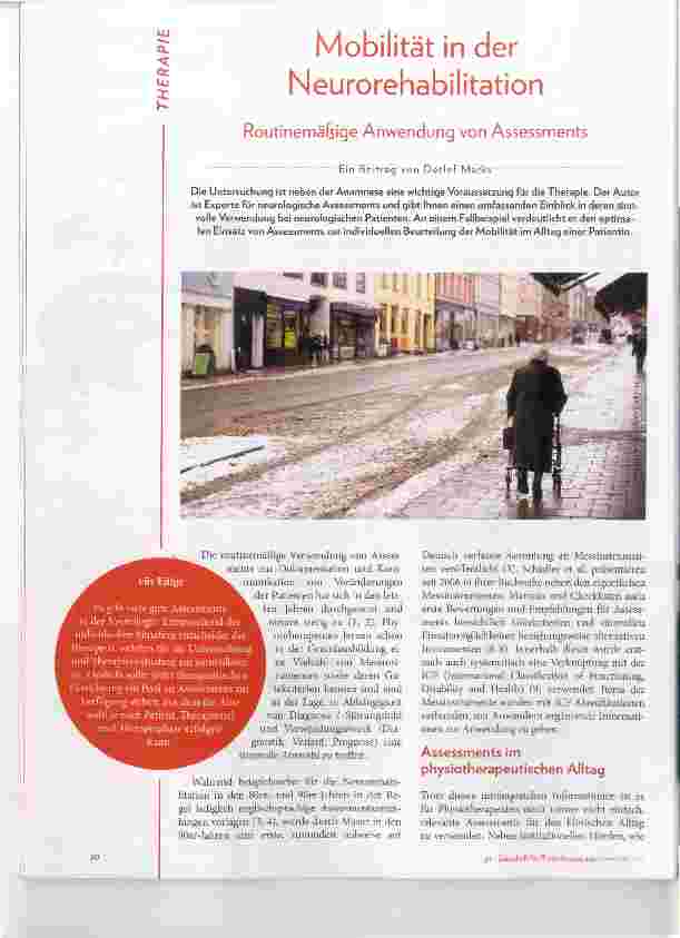 Vorschauseite 1: Mobilität in der Neurorehabilitation