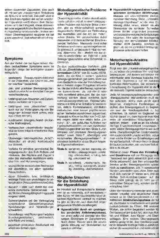 Vorschauseite 2: Das hyperaktive Kind Motodiagnostische und -therapeutische Probleme