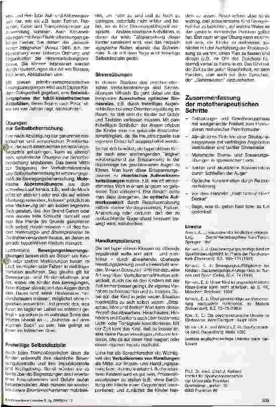 Vorschauseite 3: Das hyperaktive Kind Motodiagnostische und -therapeutische Probleme