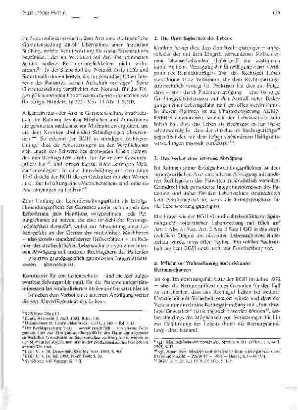 Vorschauseite 2: Patientengrundrechte im vitalindizierten Heilversuch