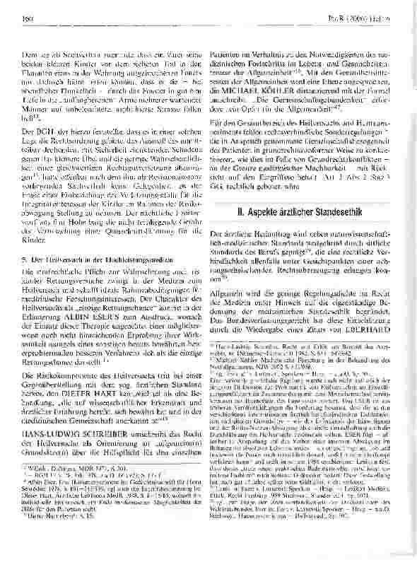 Vorschauseite 3: Patientengrundrechte im vitalindizierten Heilversuch