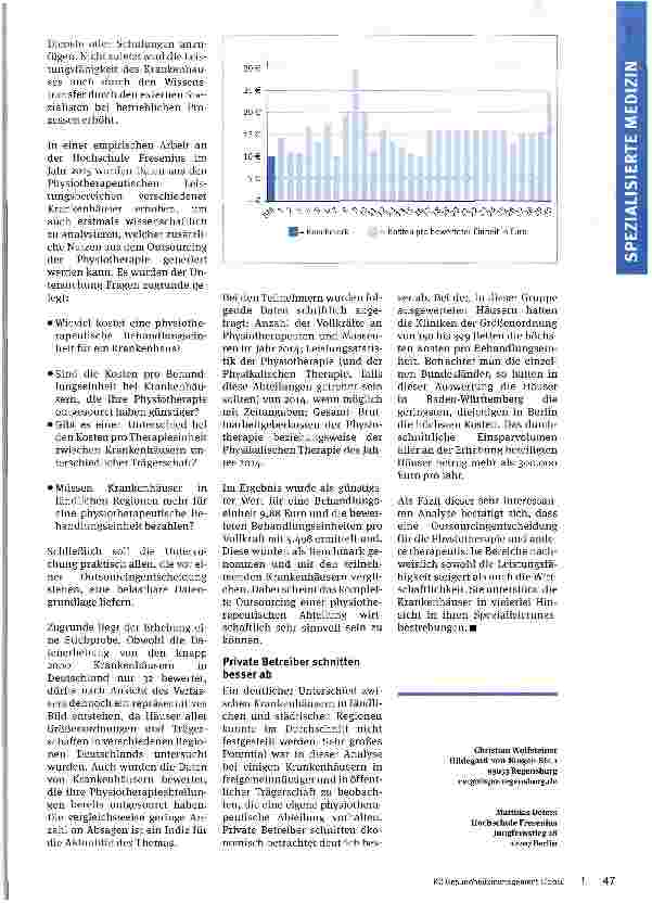 Vorschauseite 3: Outsourcing von Therapieabteilungen