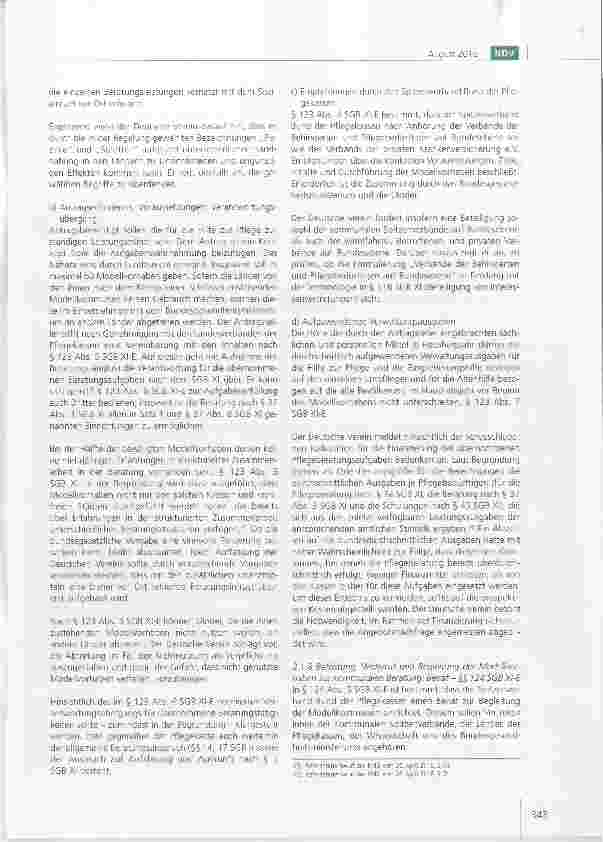 Vorschauseite 5: Stellungnahme des Deutschen Vereins zum Referentenentwurf eines Dritten Gesetzes zur Stärkung der pflegerischen Versorgung und zur Änderung weiterer Vorschriften (Drittes Pflegest…