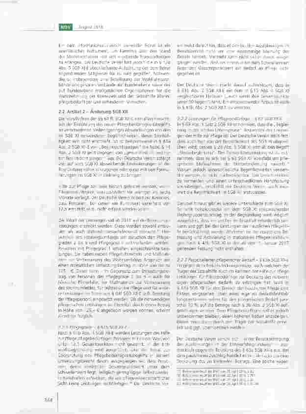Vorschauseite 6: Stellungnahme des Deutschen Vereins zum Referentenentwurf eines Dritten Gesetzes zur Stärkung der pflegerischen Versorgung und zur Änderung weiterer Vorschriften (Drittes Pflegest…