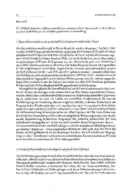 Vorschauseite 2: Identität im Werden -Herausforderungen der Fortpflanzungsmedizin aus theologisch-ethischer Sicht