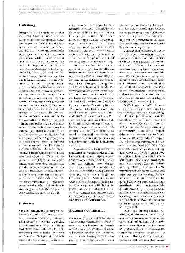 Vorschauseite 2: Zusatzweiterbildung Interdisziplinäre Notaufnahme in Deutschland