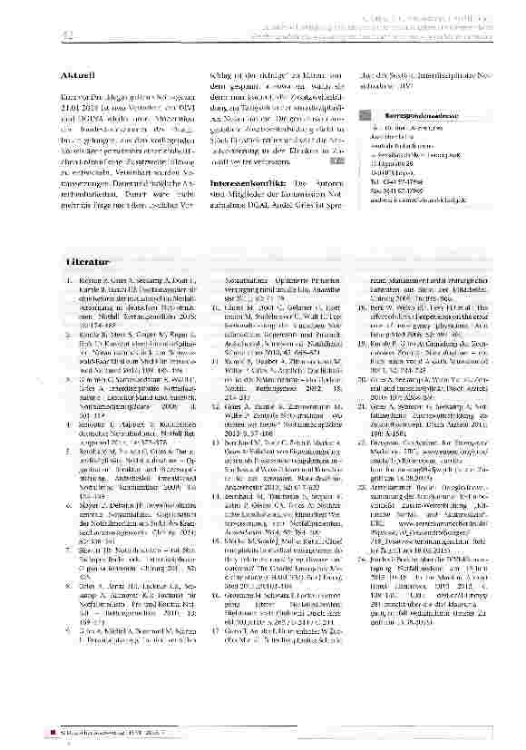 Vorschauseite 5: Zusatzweiterbildung Interdisziplinäre Notaufnahme in Deutschland