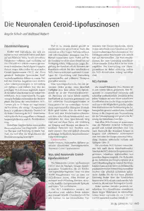 Vorschauseite 1: Die Neuronalen Ceroíd-Lípofuszínosen