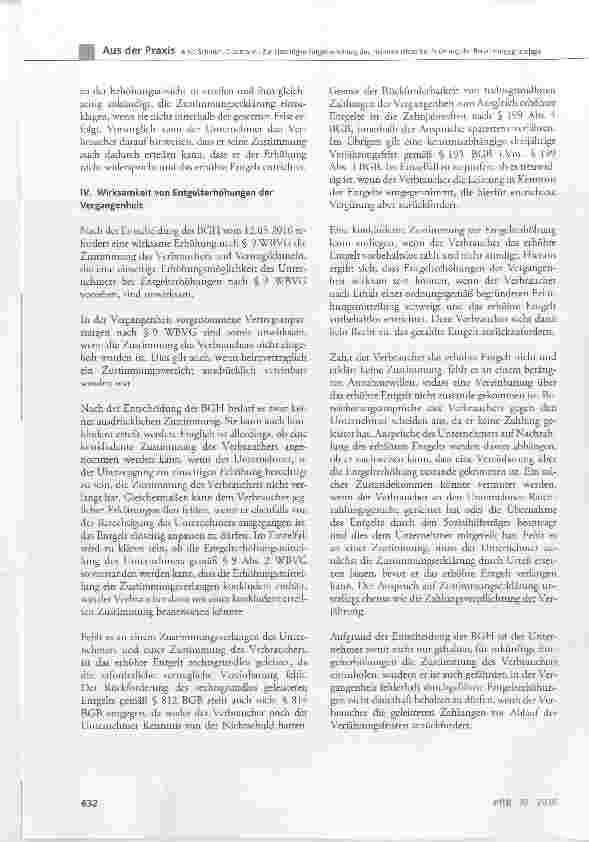 Vorschauseite 6: Zur einseitigen Entgelterhöhung des Heim bet reibers bei Änderung der Berechnungsgrundlage gemäß § 9 WBVG