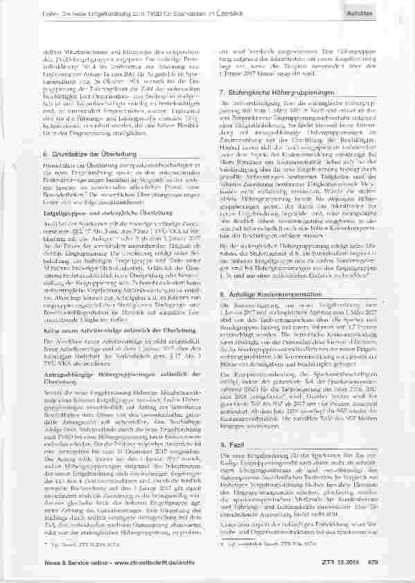 Vorschauseite 5: Die neue Entgeltordnung zum TVöD für Sparkassen im Überblick
