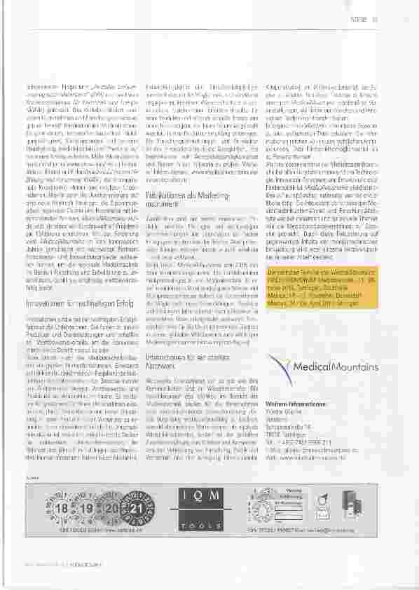 Vorschauseite 2: Tradition als Grundlage für Innovation in Tuttlingen