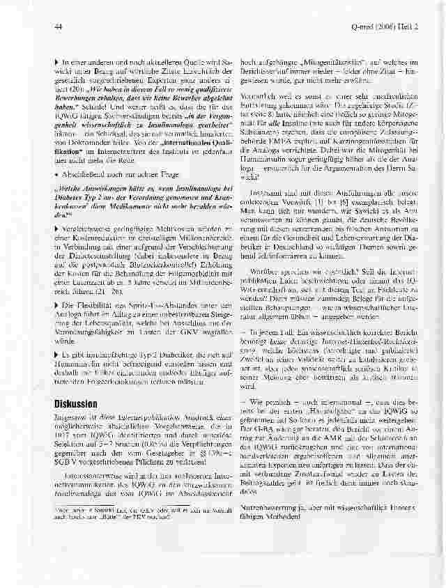 Vorschauseite 5: Qualitätsinstitut gerät zunehmend unter Druck
