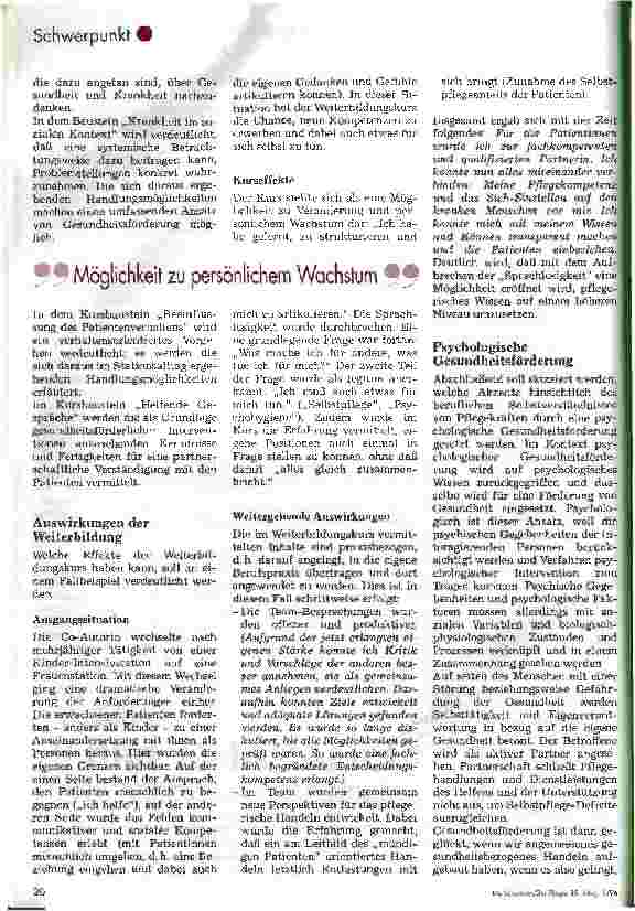 Vorschauseite 3: Krankenpflege und Gesundheitsförderung