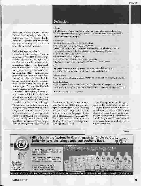 Vorschauseite 2: Sepsis und Multiorganversagen,Teil 1 - Strategien gegen ein gravierendes Problem