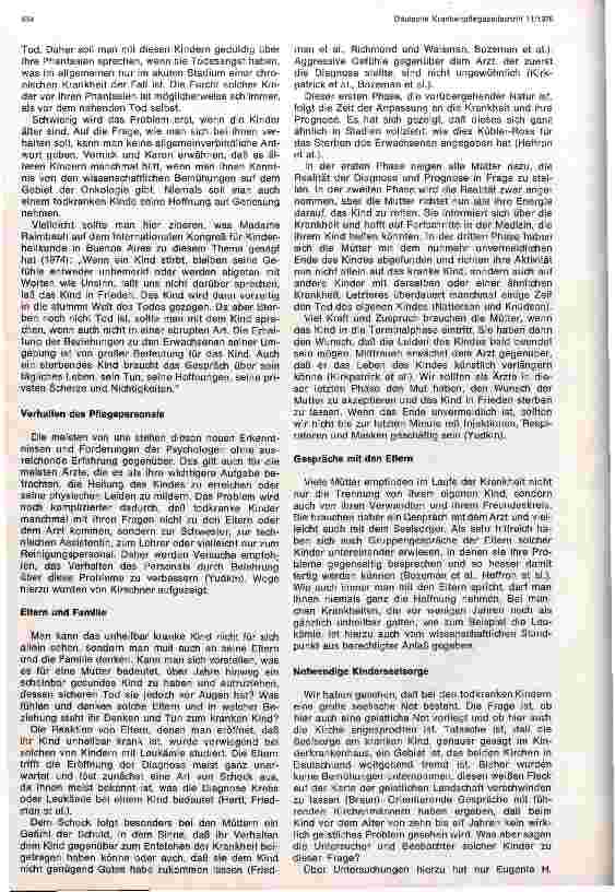 Vorschauseite 4: Das sterbende Kind und seine seelischen Probleme