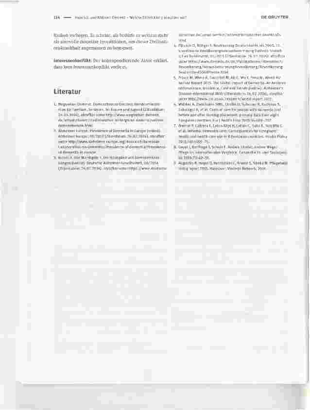 Vorschauseite 3: Demenz - Welche Entwicklung erwarten wir?