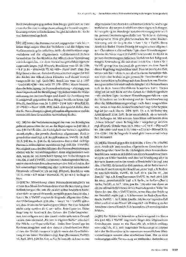 Vorschauseite 3: Ausschluss eines Personalrats-mitglieds wegen Befangenheit