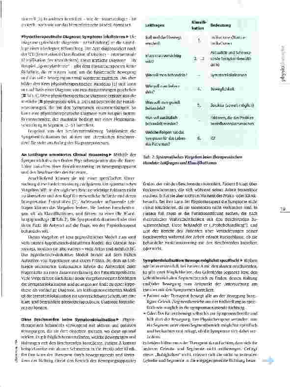 Vorschauseite 2: Symptomlokalisation am Beispiel Rückenschmerz Den Schmerzen auf der Spur