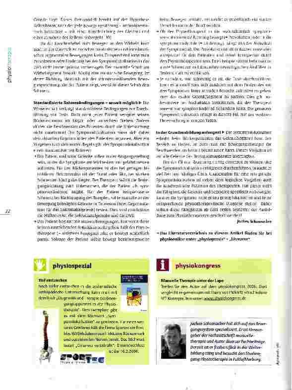 Vorschauseite 5: Symptomlokalisation am Beispiel Rückenschmerz Den Schmerzen auf der Spur
