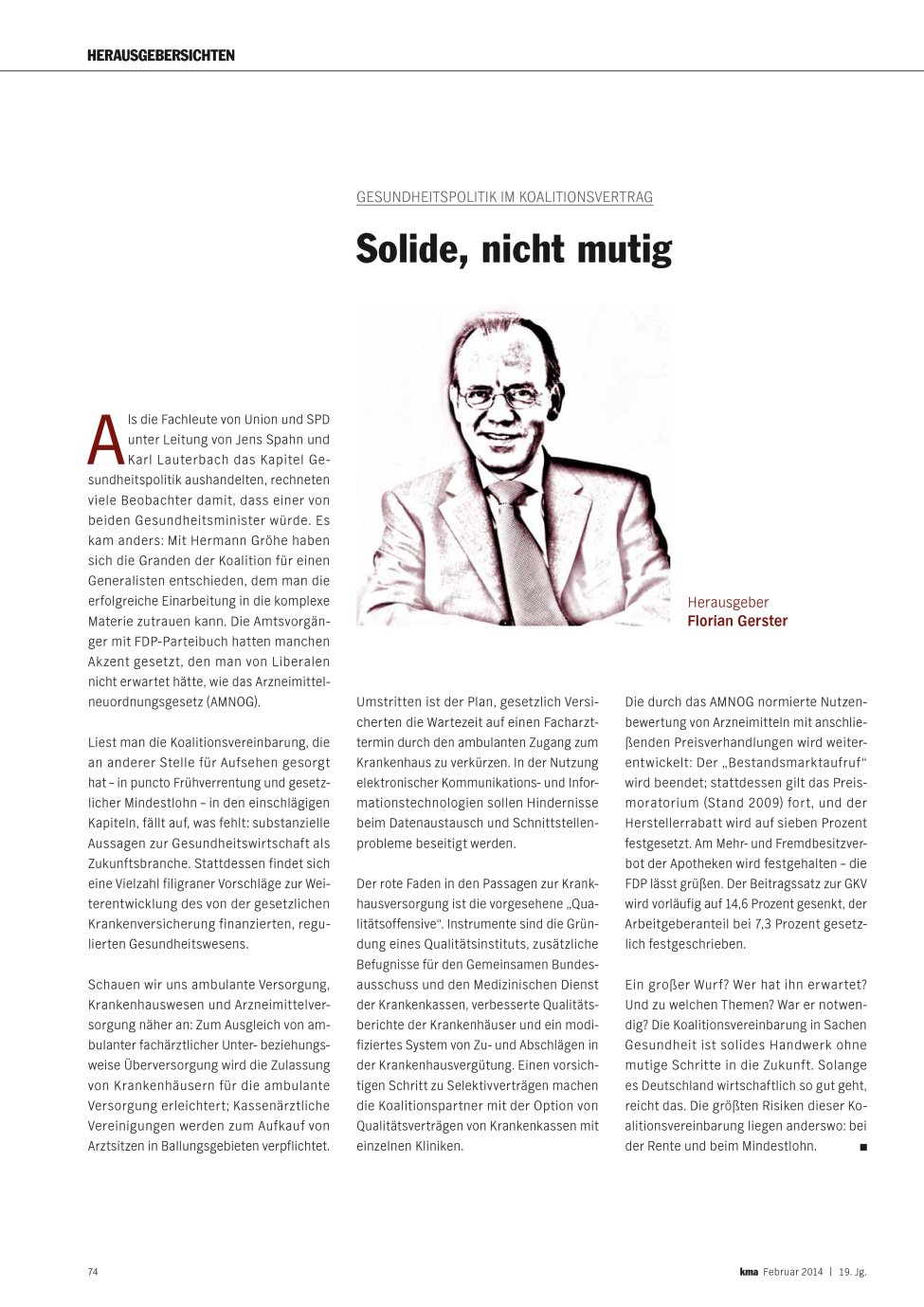 Vorschauseite 1: Solide, nicht mutig