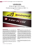 Vorschauseite 1: Erfahrungen mit einem Dosismanagementsystem (Teil 1)
