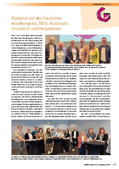 Vorschauseite 1: Rückblick auf den Deutschen Wundkongress 2025: Austausch, Innovation und Perspektiven