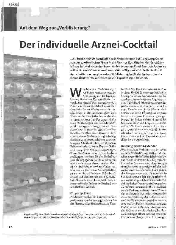 Vorschauseite 1: Der individuelle Arznei-Cocktail