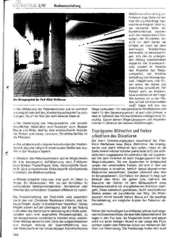 Vorschauseite 3: Gesund werden in wohnlicher Atmosphäre: die Park-Klinik Weißensee in Berlin
