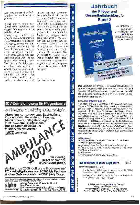 Vorschauseite 2: Kooperation ist der sichere Weg in die Zukunft Der ArbeitgeberVerband ambulanter Pflegedienste e. V. hat ein Gütesiegel für ambulante Einrichtungen entwickelt