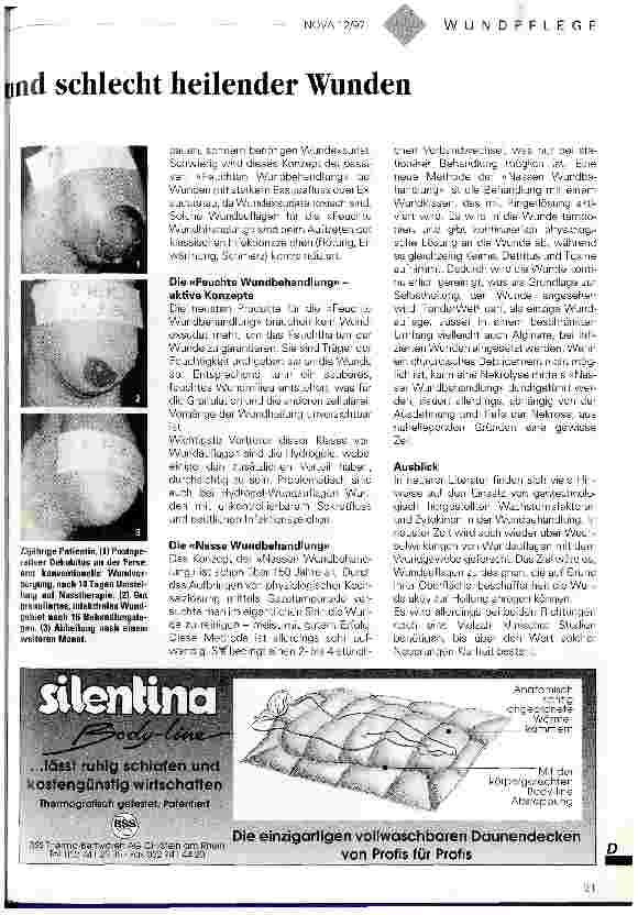 Vorschauseite 2: Die Evolution in der Behandlung chronisch und schlecht heilender Wunden
