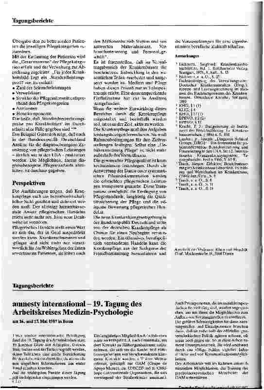 Vorschauseite 4: Die Neureglung der Krankenhausfinanzierung und ihre Auswirkungen auf den Pflegedienst /// Probleme und Perspektiven
