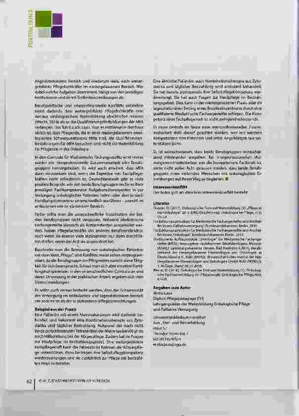 Vorschauseite 4: Onkologische Fortund Weiterbildung (3)