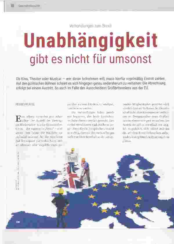 Vorschauseite 1: Unabhängigkeit gibt es nicht für umsonst