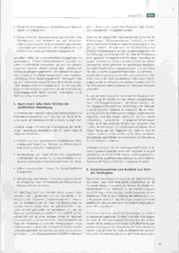 Vorschauseite 5: Wirksame Förderung des Bürgerengagements in der Kommune