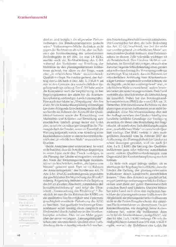 Vorschauseite 4: Planungsrelevante Qualitätsindikatoren im Lichte des Grundgesetzes