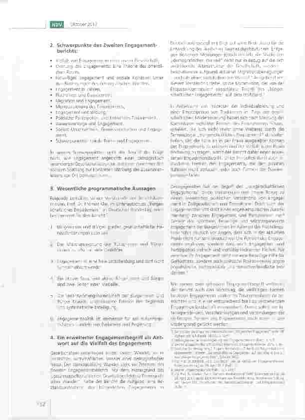 Vorschauseite 2: Zweiter Engagementbericht: Perspektiven für das soziale Engagement