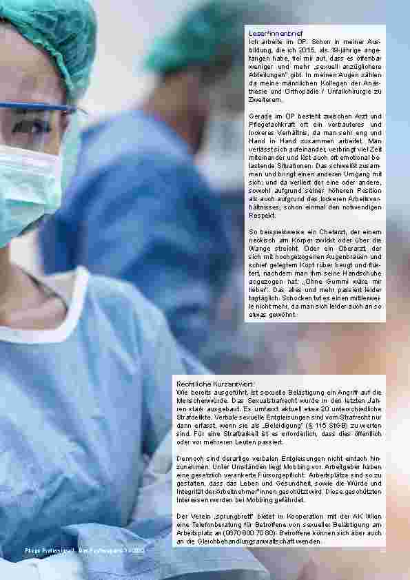 Vorschauseite 4: Gewaltschutz im Gesundheitswesen Rechtlicher Rahmen zum Opferschutz für Patient*innen und Personal