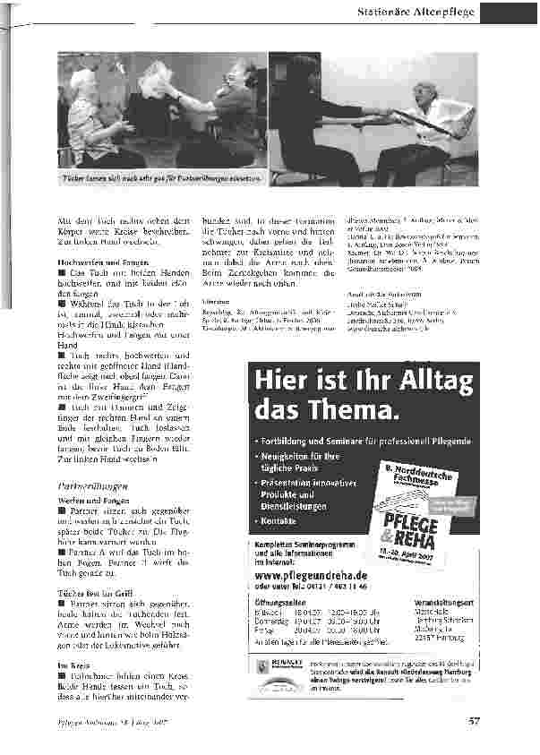 Vorschauseite 4: Tücher machen mobil - Geeignete Bewegungsübungen für Heimbewohner