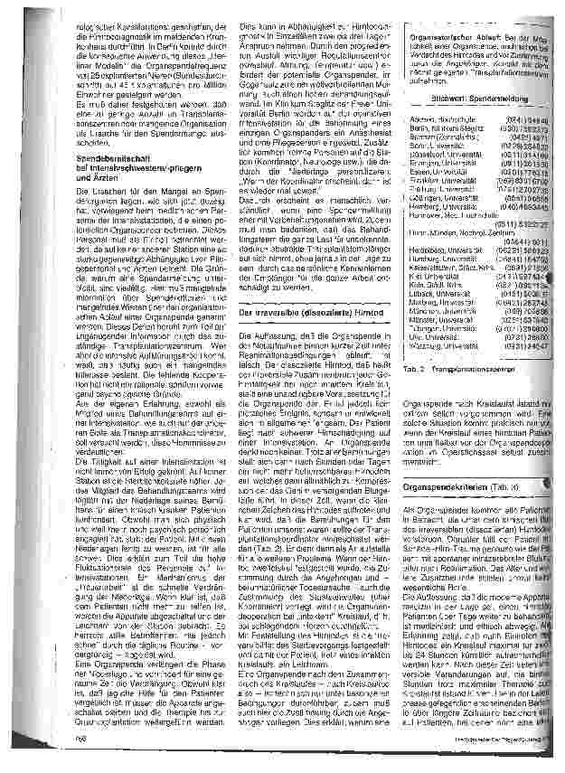 Vorschauseite 2: Organspende Möglichkeiten und Probleme