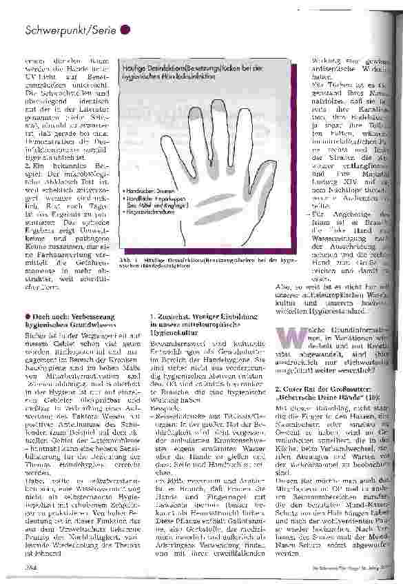Vorschauseite 3: Der dauerhafte Konflikt Händehygiene Ethisch verantwortliches Handeln in einem wichtigen Bereich der Krankenhaushygiene - 1. Teil