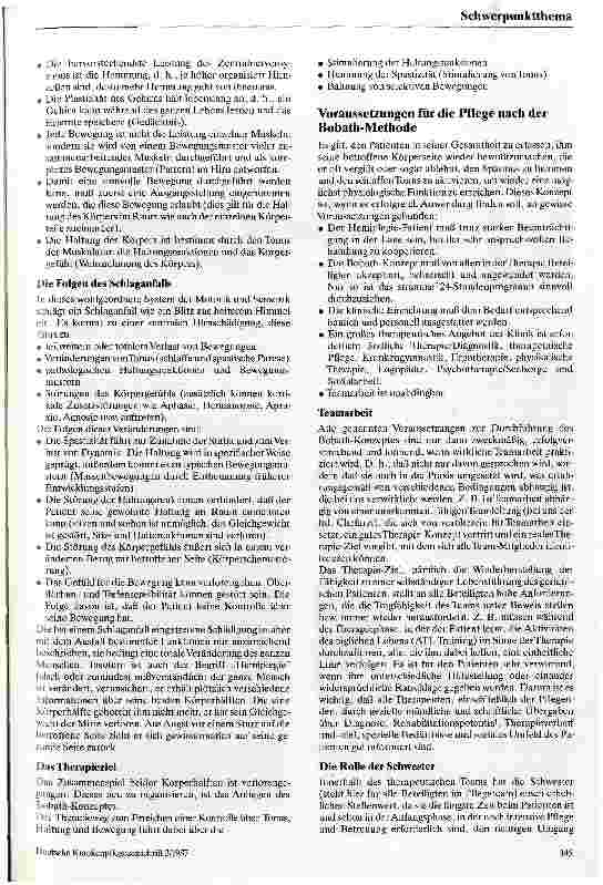 Vorschauseite 2: Rehabilitation hemiplegischer Patienten nach Bobath