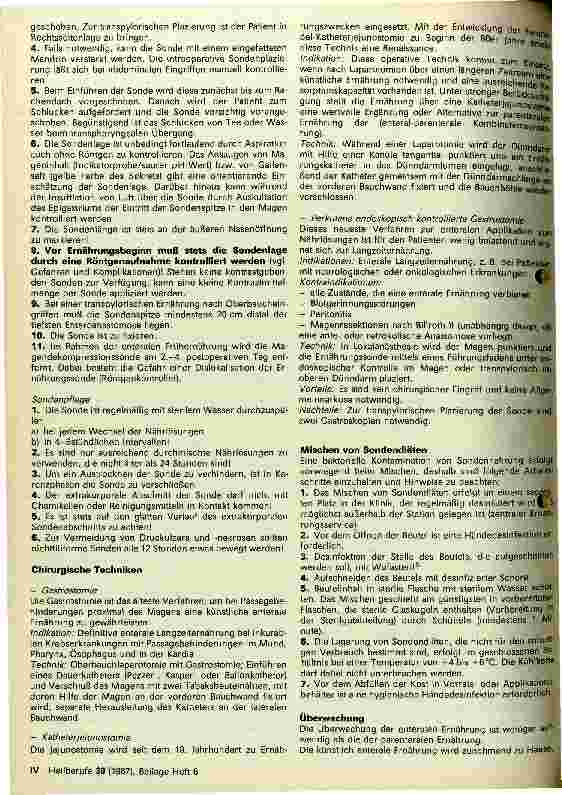 Vorschauseite 4: Künstliche enterale Ernährung