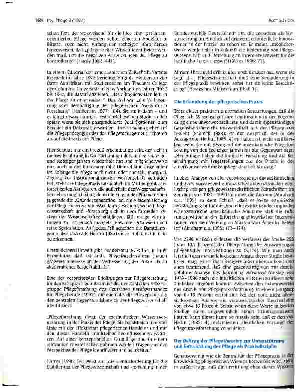 Vorschauseite 2: Bedeutung der Pflegetheorien für die Entwicklung der Pflegewissenschaft in Deutschland