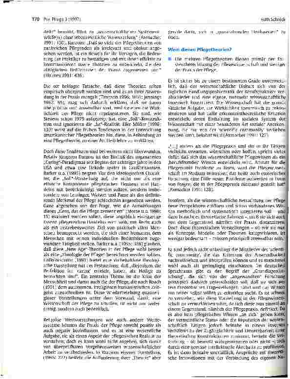 Vorschauseite 4: Bedeutung der Pflegetheorien für die Entwicklung der Pflegewissenschaft in Deutschland